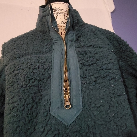 Time & tru 1/4 Zip Jacket Green Medium 8-10 women - Picture 5 of 6